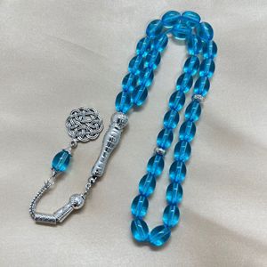 Adorno Tasbih árabe de punta única oración por Alá joyería vidrio musulmán Rosario árabe <span class=keywords><strong>Tasbeeh</strong></span> Eid al-fitr <span class=keywords><strong>Dhikr</strong></span> para adoración - Product Image 6
