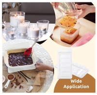 Boîte à bougies en PVC transparent avec logo personnalisé, emballage en plastique transparent pour bougies parfumées, vente en gros