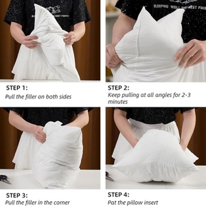 White Decorative <strong>Fluffy</strong> Throw Pillow Insert 30x50cm 45x45cm 50x50cm Stuffer <strong>Cushion</strong> Pad Woven Inner <strong>Cushion</strong> 3 Sizes Available - Product Image 3