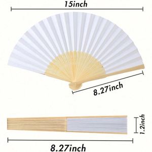 Éventails en bambou personnalisés pour mariage indien avec motif henné et travail de miroir, portables pour la décoration de la maison pour le Nouvel An chinois - Product Image 2