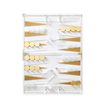 Vente en gros de dames en plexiglas rose de luxe personnalisées pour magasin Chip Lucite Boards Professional Acrylic Backgammon Set en plastique à vendre