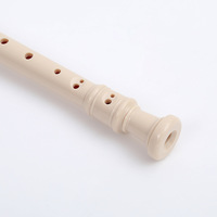 Paquete de 5 Flautas de Bisel Soprano de Estilo Alemán, 8 Orificios, Clave C, Resina ABS, para Estudiantes Principiantes en el Aprendizaje Musical