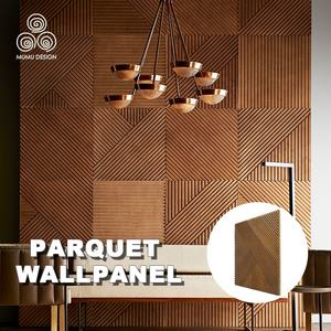 <span class=keywords><strong>Pannello</strong></span> <span class=keywords><strong>Murale</strong></span> MUMU in <span class=keywords><strong>Legno</strong></span> Massello con Scanalatura Dritta per Soffitti, Portici e Interni di Design Architettonico <span class=keywords><strong>3D</strong></span> - Product Image 5