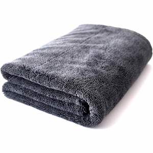 Toalla de Microfibra Gris de 1400 GSM, Doble Torsión, Sin Costuras, 50x80cm, Súper Absorbente, Secado Rápido, Técnica de Tejido, Para Lavado de Autos - Product Image 1