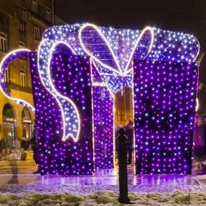 Mode Luxueux 3D LED Décoration De Noël Motif Lumières Géant Cadeau De Noël Lumières - Product Image 4