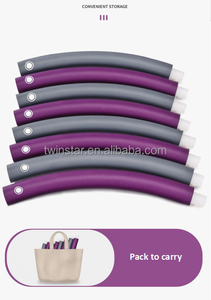 Vendita calda 8 sezioni <span class=keywords><strong>Hula</strong></span> Hoops ponderati staccabili per la perdita di peso degli adulti - Product Image 5