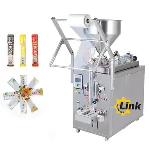 Máquina automática de embalagem de pasta líquida para suco de frutas e leite, 1kg, 3 lados, óleo e pasta de tomate, geleia