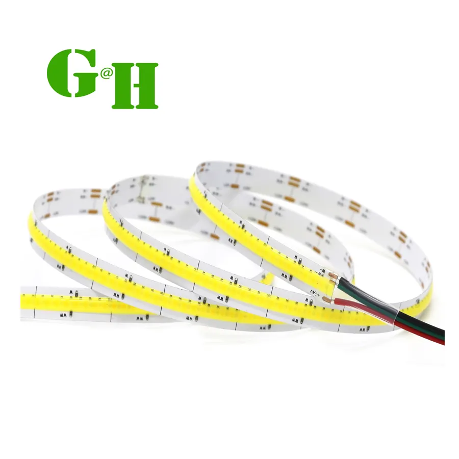 Neues Produkt LED RGB Streifens eil 10mm 450leds ip68 12V 24V Flexibler Lichtst reifen COB Lichtst reifen Für Weihnachts dekoration