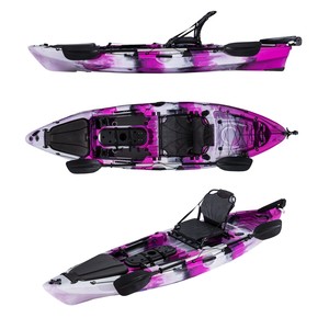 Kayak de Pesca de un Solo Asiento con Certificado CE y 3 Años de Garantía, Estable y Flexible, Tipo Sit-on-Top, de Plástico, con Remo, en Venta - Product Image 2