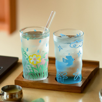 Nieuwe Aanwinst Grote Capaciteit Vogelvormige Glazen Waterbeker Creatief Elegant Hoge Borosilicaat Drinkbeker