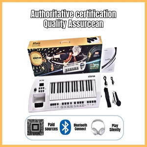 <span class=keywords><strong>คีย์บอร์ด</strong></span>อิเล็กทรอนิกส์สไตล์กีตาร์แบบพกพา37คีย์พร้อมการรักษาขนาดเล็กดีไซน์สะพายไหล่ - Product Image 2