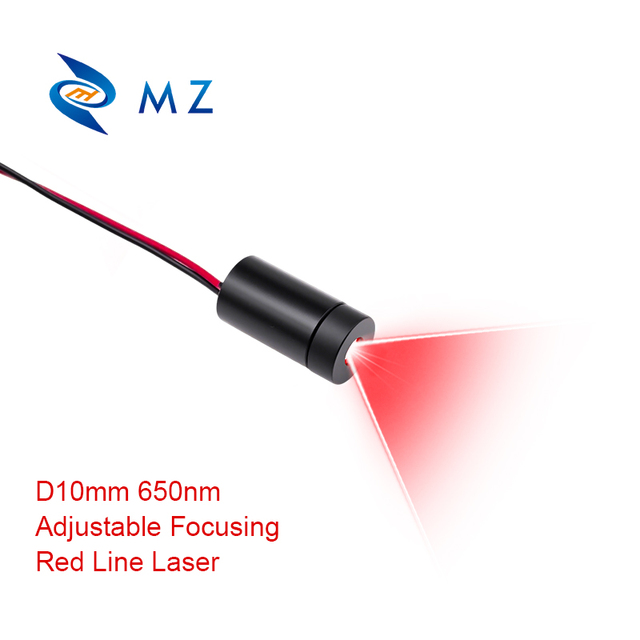 New Compact Adjustable Focusing 650nm D10mm 0.5mW 1mW 5mW 10mW 3V High-Accuracy Red Line Laser Diode Module Industrial Grade