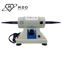 Machine de polissage et de meulage rotative à double tête DM-3 pour bijoux, vitesse variable 7000 tr/min, polisseuse de table à double tête