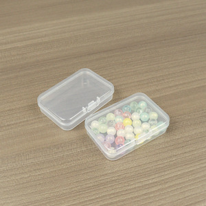 Transparent Plastic <b>Storage</b> <b>Box</b> 6.5x4.5x1.5cm For Jewelry Parts Seeds Beads Desktop Organizer <b>Small</b> Accessory Container - Product Image 2