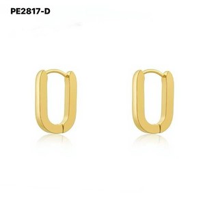 Pendientes de Moda Tipo Aro PE2817 para Mujer, Joyería de Alta Calidad - Product Image 2