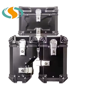 Pour <span class=keywords><strong>moto</strong></span>, coffres supérieurs et latéraux, coffre arrière pour motos, ensemble en alliage d'aluminium - Product Image 4