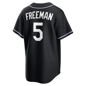 Uniformes de baseball pour hommes personnalisés avec broderie, respirants, grandes tailles, nom et logo personnalisés, maillot Los Angeles vierge en polyester - Product Image 1