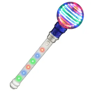 Bâton clignotant LED coloré pour enfants, baguette avec boule, jouet pour filles, 2019