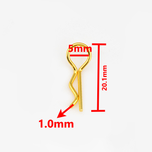 Tùy chỉnh dây mùa xuân Clip <span class=keywords><strong>r</strong></span> Clip Pin mùa xuân cotter Pin cho 1/10 1/12 Quy mô Redcat HPI HSP vượt quá RC xe phần xe tải Buggy vỏ - Product Image 3
