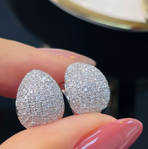 Pendientes Xinfly en Oferta, Oro Real Au750 18K con Diamante Natural de 0.90 Quilates, Pendientes Elegantes de Joyería Fina para Mujer, Regalo para Uso Diario - Product Image 3