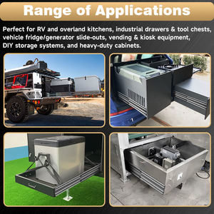 Glissières de tiroir à roulement à billes à double rangée, à extension complète, robustes, 76 mm, personnalisées AOLISHENG - Product Image 6