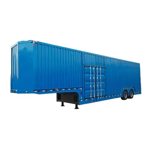 3/4 Axless Van Type/Van Box Container/Cargo Transport Box Semi Trailer