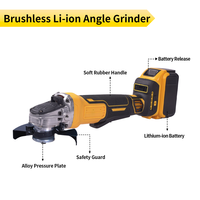 Outil multifonction ergonomique avec poignée antidérapante, moteur en cuivre pur, meuleuse d'angle sans fil pour la découpe, le meulage et l'élimination de la rouille