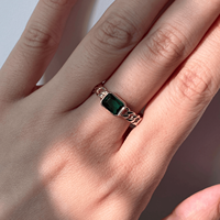 Vente en gros d'usine, bague d'éternité personnalisée en argent sterling 925 plaqué rhodium et or, grande taille, avec pierre véritable