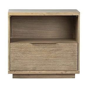 เฟอร์นิเจอร์ห้องนอนในโรงแรม โต๊ะข้างเตียงไม้สไตล์เรสติก โต๊ะหัวเตียงแบบเปิด - Product Image 3