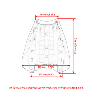 อุปกรณ์เสริมรถจักรยานยนต์สีดำเบาะนั่งคนขับด้านหน้าสำหรับฮอนด้า CBR1000RR <span class=keywords><strong>CBR</strong></span> <span class=keywords><strong>1000</strong></span> <span class=keywords><strong>RR</strong></span> 2017 <span class=keywords><strong>2018</strong></span> 2019 - Product Image 2