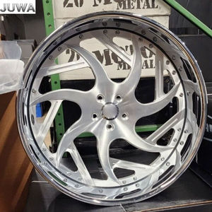 Jantes forgées JUWA 2 pièces 18 19 20 pouces décalées pour M3/M4/X5/X3/<span class=keywords><strong>Z4</strong></span> avec lèvre polie miroir 5x120/114.3/130 PCD - Product Image 2