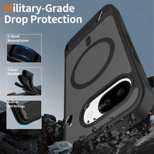 Funda para <span class=keywords><strong>Teléfono</strong></span> Móvil <span class=keywords><strong>Google</strong></span> Pixel 10A con Soporte Magnético, Carcasa Antigolpes de TPU+PC para <span class=keywords><strong>Google</strong></span> Pixel 8a 9a 10 Pro Xl - Product Image 4