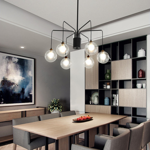 A mano in vetro paralume nordic soggiorno personalizzato lampadario modern living room lampada a sospensione da soffitto luci - Product Image 1