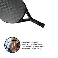 Raquette de paddle QINGYU SPORT en fibre de carbone 18K, raquette de tennis de plage, haute résistance, en stock