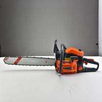 Tronçonneuse à essence 2 temps de 58 cm³ de qualité industrielle et DIY, 20 pouces, avec système anti-vibration pour la coupe du bois
