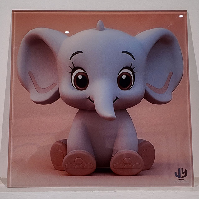 Factory Customized Multi-colored Modern Tempered Creative Wall Art Glass for Leisure Facilities