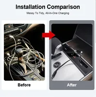 Vtear pour Range Rover L460 2023-2025 – Hub de charge rapide multi-ports avec câble rétractable, pièces de décoration intérieure, accessoires automobiles