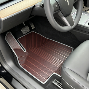 JIEYU Alfombrillas Universales de Látex para Coche, Juego Completo de 3 Piezas, Impermeables, Resistentes a las Manchas, para Todas las Estaciones, 10 mm de Grosor, 1 Año de Garantía - Product Image 4