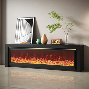 <span class=keywords><strong>Cheminée</strong></span> électrique linéaire à économie d'énergie avec LED RVB à changement de couleur pour la décoration de salon - Product Image 2