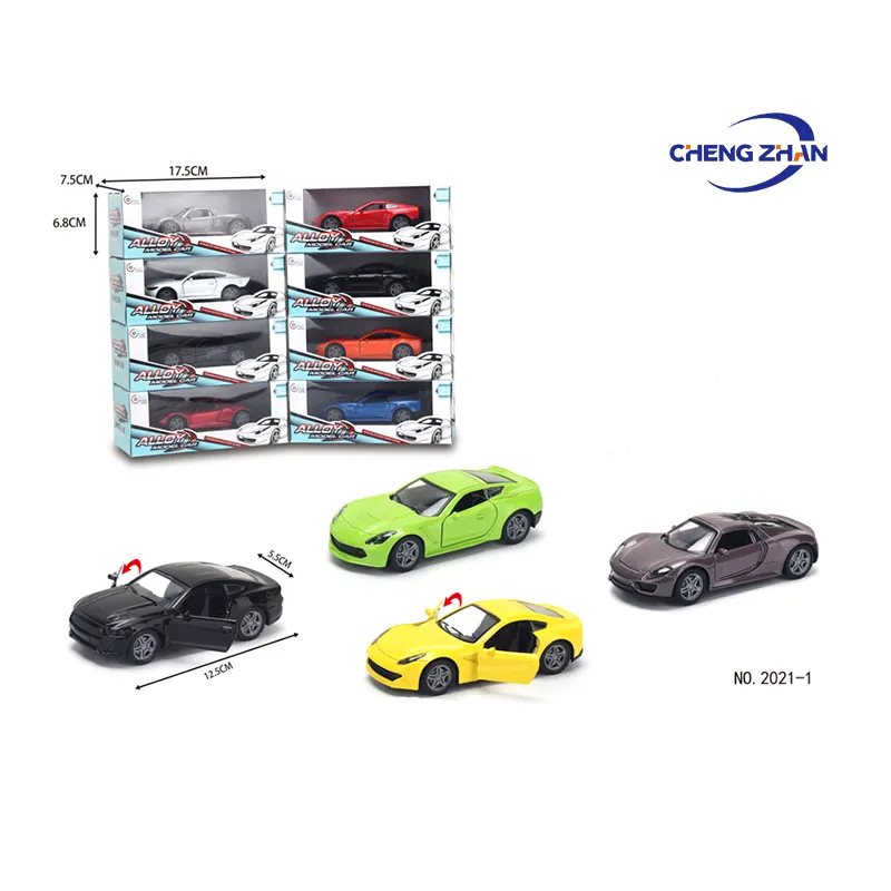 1:32 Hot Selling Racing Style Alloy Diecast Car Toy Metal Car Model for Kids OEM Box Pullback Car Children Small Gifts