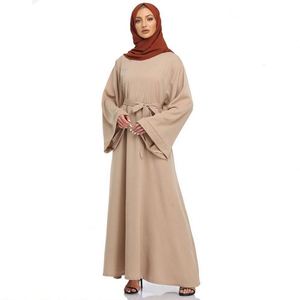 Vestido Abaya Floral Casual de Playa para Boda, Estilo Cottagecore, Tallas Grandes, Largo hasta el Suelo, Tejido, Venta al por Mayor, España, Dubái - Product Image 6