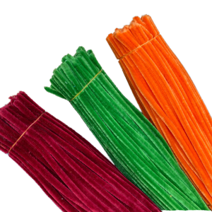 100 pièces de tiges de chenille de 6 mm, nettoyeurs de fil de fer pour fleurs, nettoyeurs de tuyaux pour pivoines, pour artisanat - Product Image 1