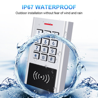 Lector de Proximidad RFID Wiegand para Exteriores, Resistente al Agua IP67, 125kHz 13.56Mhz, 2026, con Teclado de Control de Acceso Independiente con Código/Tarjeta