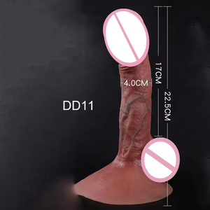 Realistische siliconen dildo, siliconen dildo met vasculaire textuur, vrouwelijke masturbatie-artikel. - Product Image 2