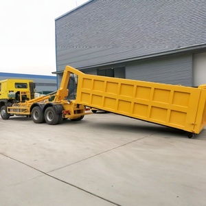 Camion de ramassage des déchets HOWO 6x4 à benne relevable, capacité 20-25 m³, benne à déchets à crochet à vendre - Product Image 1
