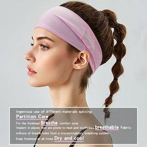 Bandeau de sport absorbant la transpiration pour l'entraînement, vente en gros, pour femmes et hommes, personnalisable avec logo, pour le basketball, le football et la gym - Product Image 6