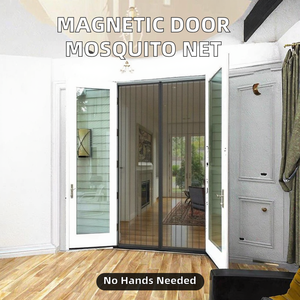 <span class=keywords><strong>Moustiquaire</strong></span> magnétique moderne pour portes et fenêtres en polyester avec <span class=keywords><strong>rideau</strong></span> en maille mains libres - Product Image 2