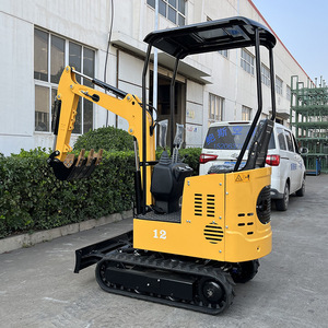 Mini-excavatrice sur chenilles Ez 12, économique en énergie, pour le nivellement des terrains - Product Image 3