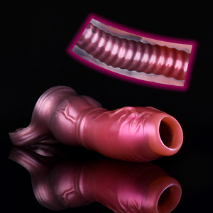 NNSX Funda de Pene de Silicona con Texturas Convexas para Hombres, Juguete Sexual Masculino para Adultos - Product Image 4