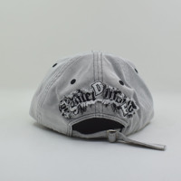 Casquette de baseball en coton vieilli personnalisée, souple et non structurée, style « Dad Hat » avec design déchiré, vente en gros